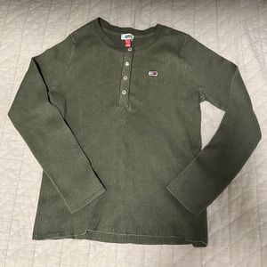 Tommy Jeans Olive green sweater